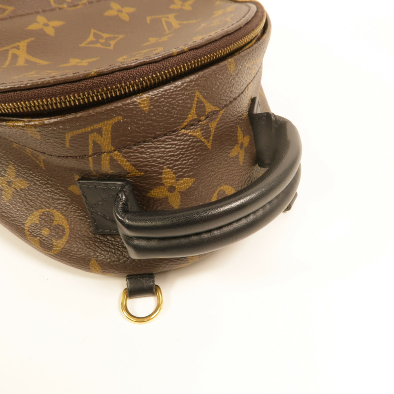 LOUIS VUITTON Monogram Palm Springs Mini Backpack金扣背包-14