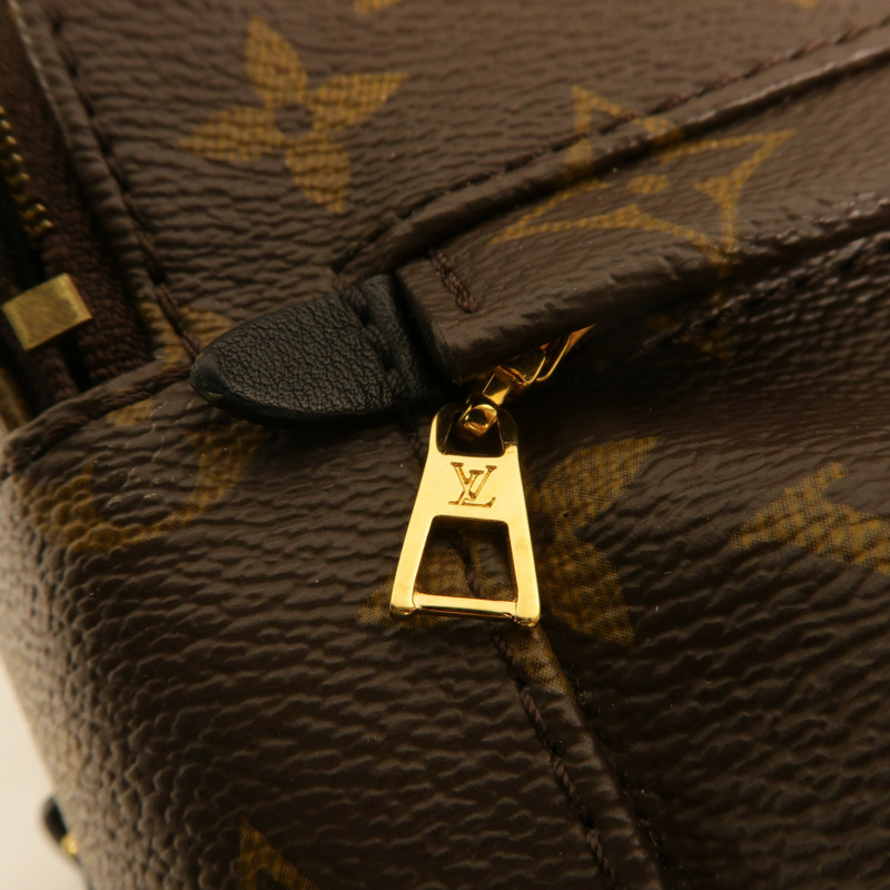 LOUIS VUITTON Monogram Palm Springs Mini Backpack金扣背包-16