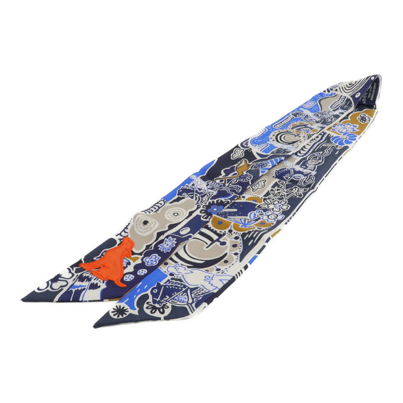 HERMES 絲質Twilly絲巾-1