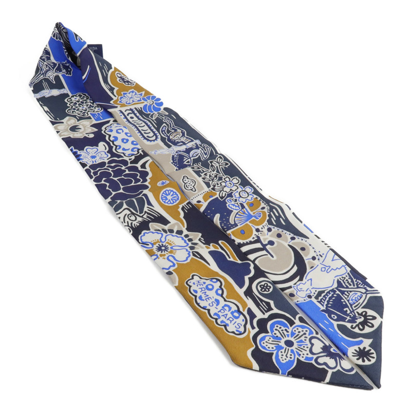 HERMES 絲質Twilly絲巾-3