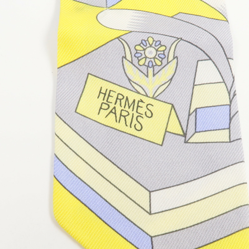 HERMES 絲質Twilly絲巾-4