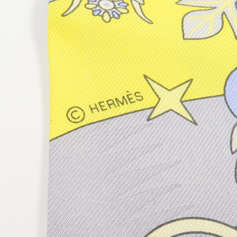 HERMES 絲質Twilly絲巾-5