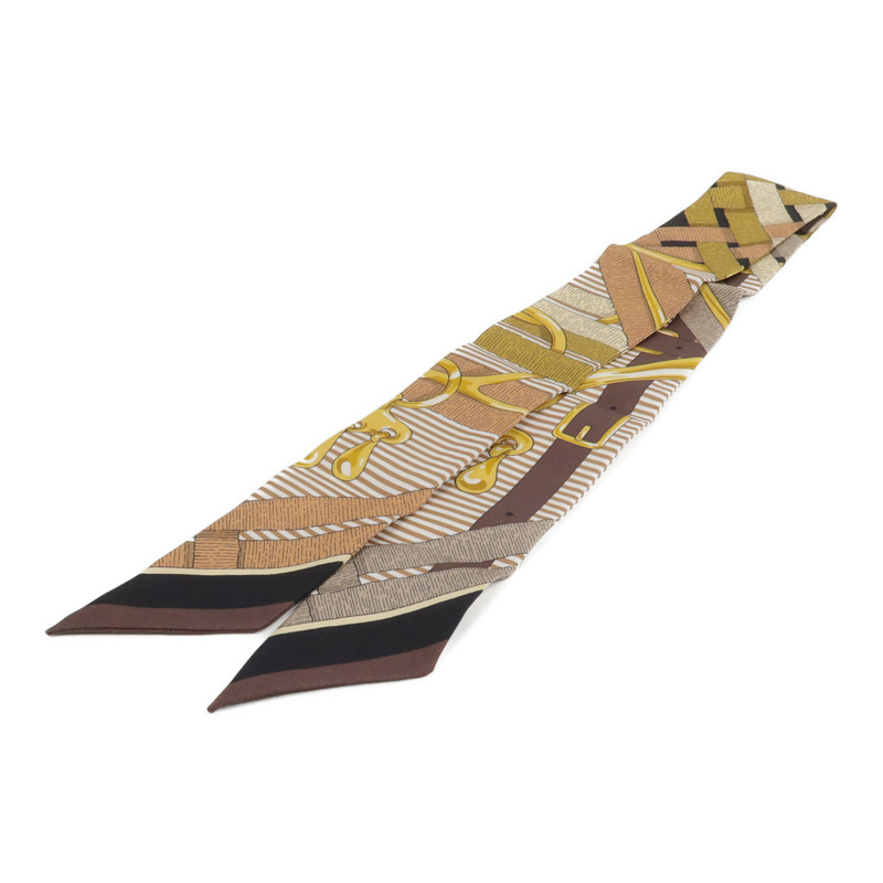 HERMES 絲質Twilly絲巾-1