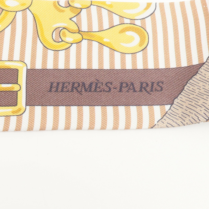 HERMES 絲質Twilly絲巾-4