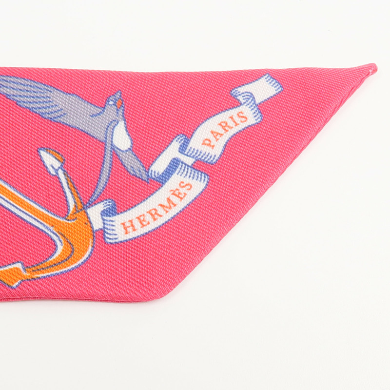 HERMES 絲質Twilly絲巾-4