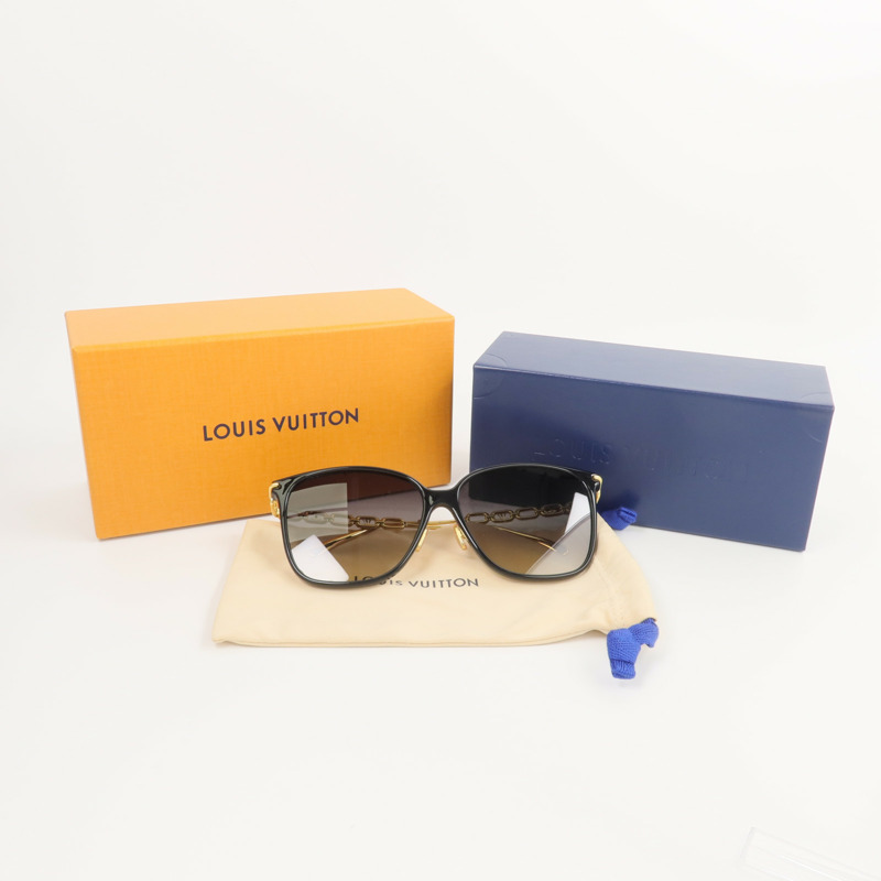 LOUIS VUITTON 金屬My LV Chain Two Classique Square太陽眼鏡-11