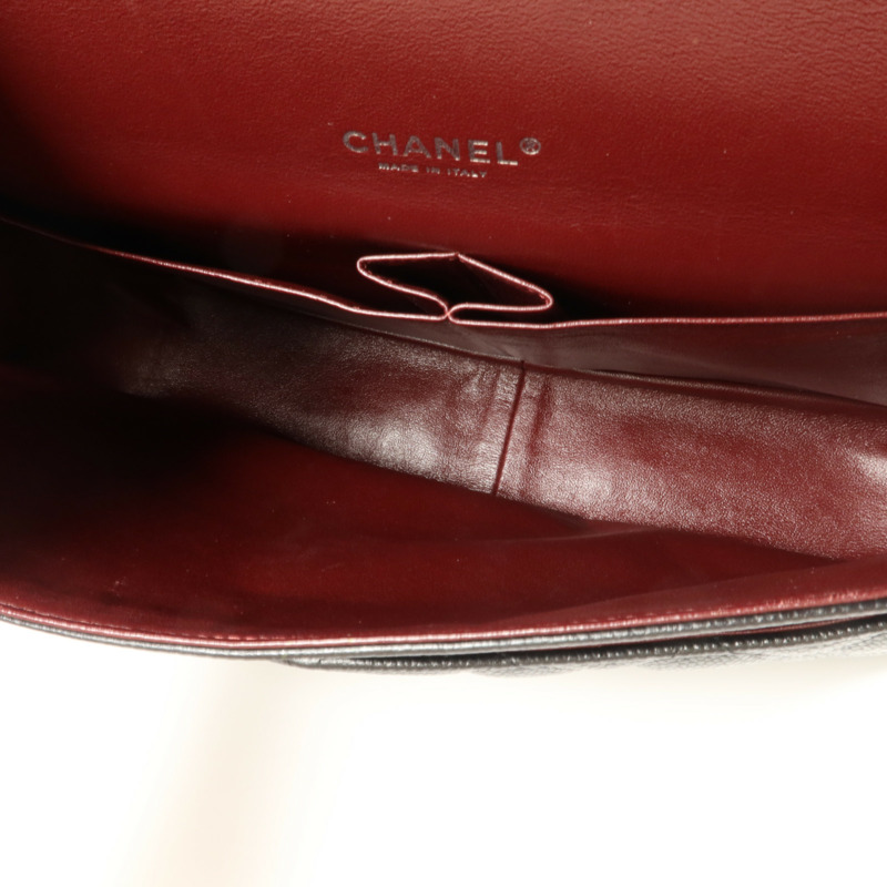 CHANEL 牛皮皮革Maxi Classic鏈帶肩背袋-4