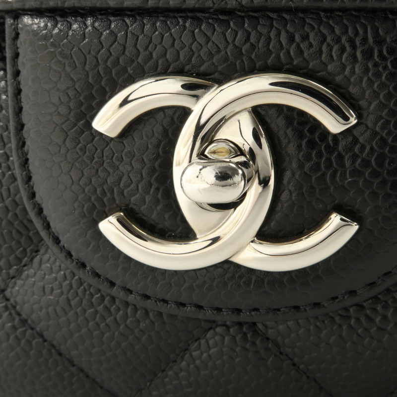 CHANEL 牛皮皮革Maxi Classic鏈帶肩背袋-10