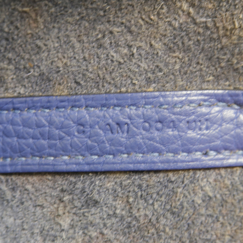 HERMES Clemence皮革Picotin MM手挽袋Bleu Brighton/Capucine-6