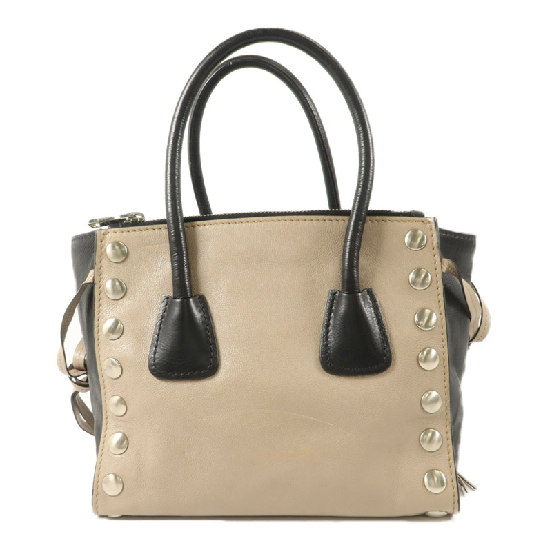 PRADA 牛皮皮革2 Way Shoulder Bag手挽肩背兩用袋-1