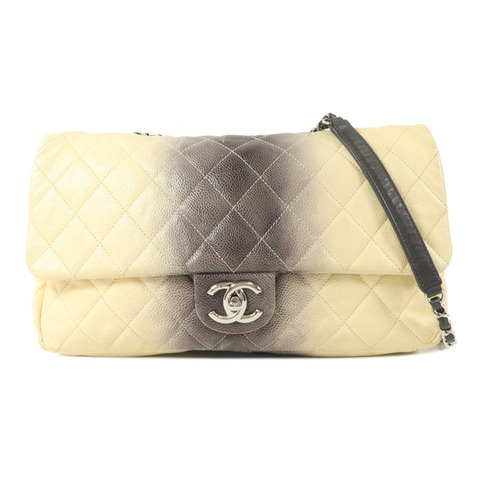CHANEL 牛皮皮革Ombre Quilted Single Flap Bag鏈帶肩背袋