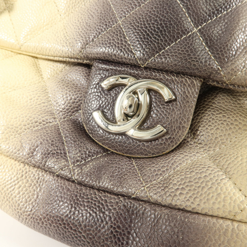CHANEL 牛皮皮革Ombre Quilted Single Flap Bag鏈帶肩背袋-11
