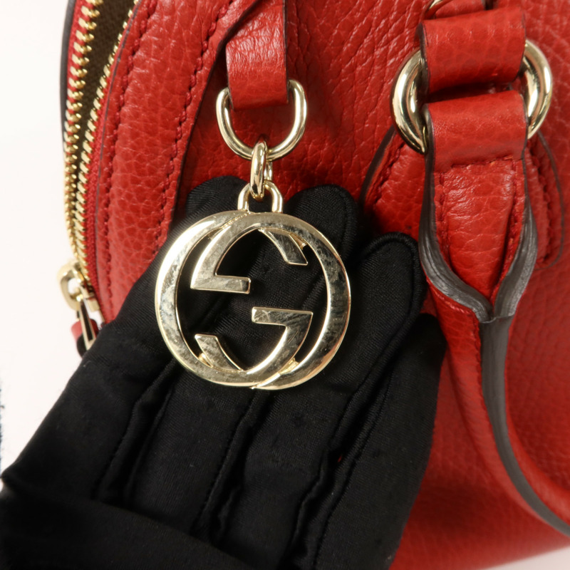 GUCCI 牛皮皮革2 Way Shoulder Bag手挽肩背兩用袋-9