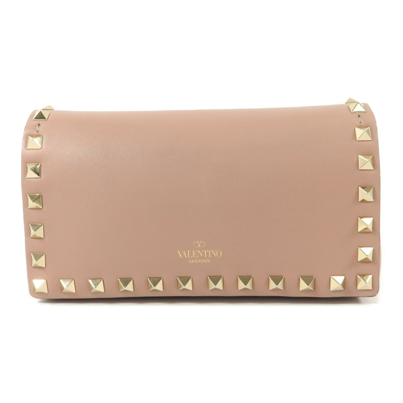 Valentino 牛皮皮革Rockstud WOC鏈帶肩背袋-1