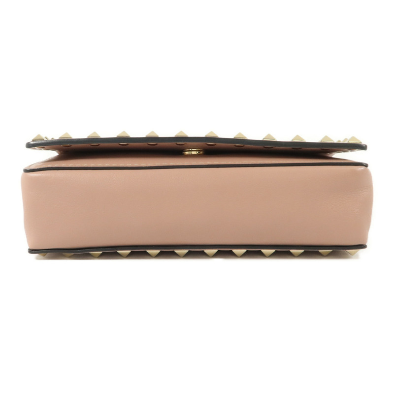 Valentino 牛皮皮革Rockstud WOC鏈帶肩背袋-3