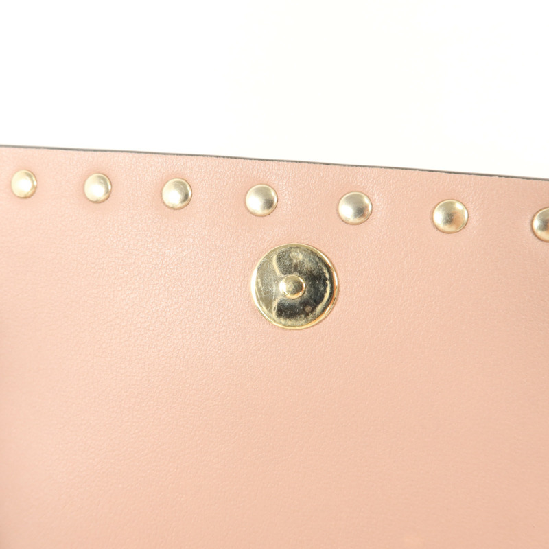 Valentino 牛皮皮革Rockstud WOC鏈帶肩背袋-10