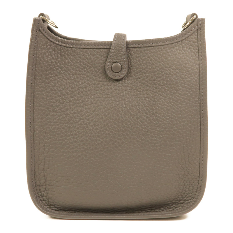 HERMES Clemence皮革Evelyne TPM肩背袋Gris Misty-1