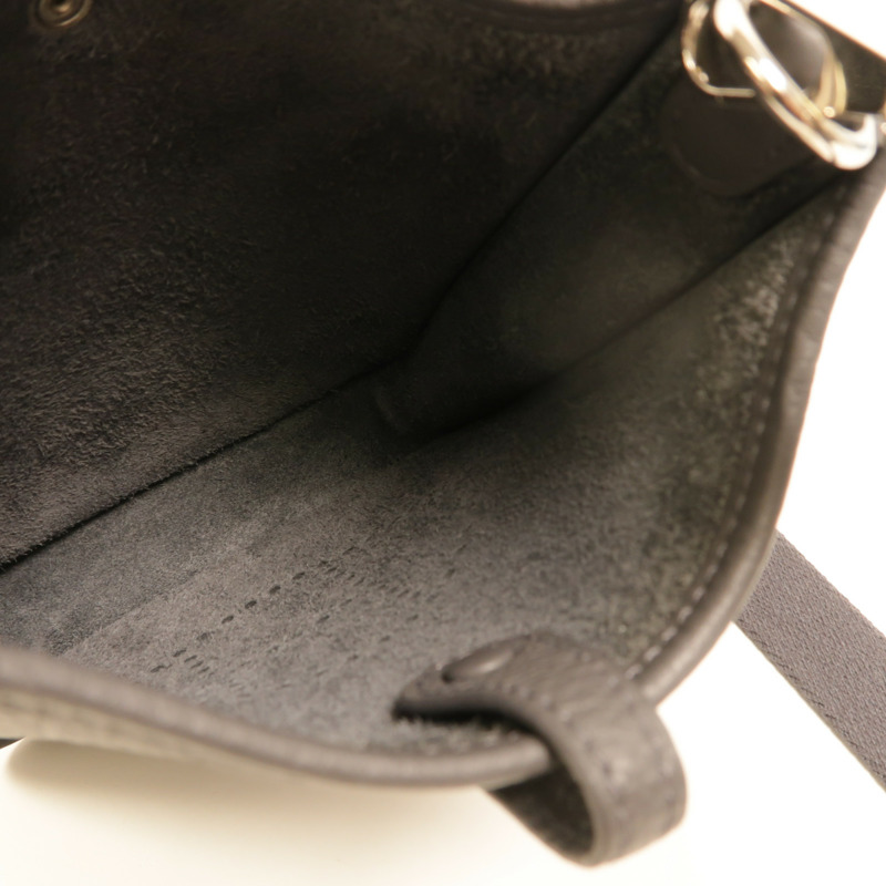 HERMES Clemence皮革Evelyne TPM肩背袋Gris Misty-4