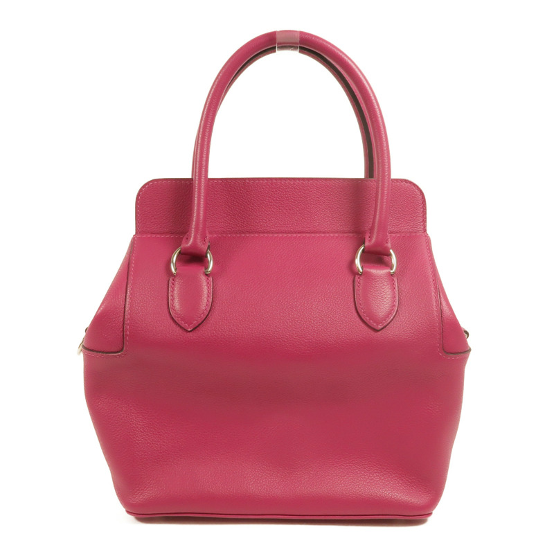 HERMES Evercolor皮革Toolbox 20手挽肩背兩用袋Rose Pourpre-1