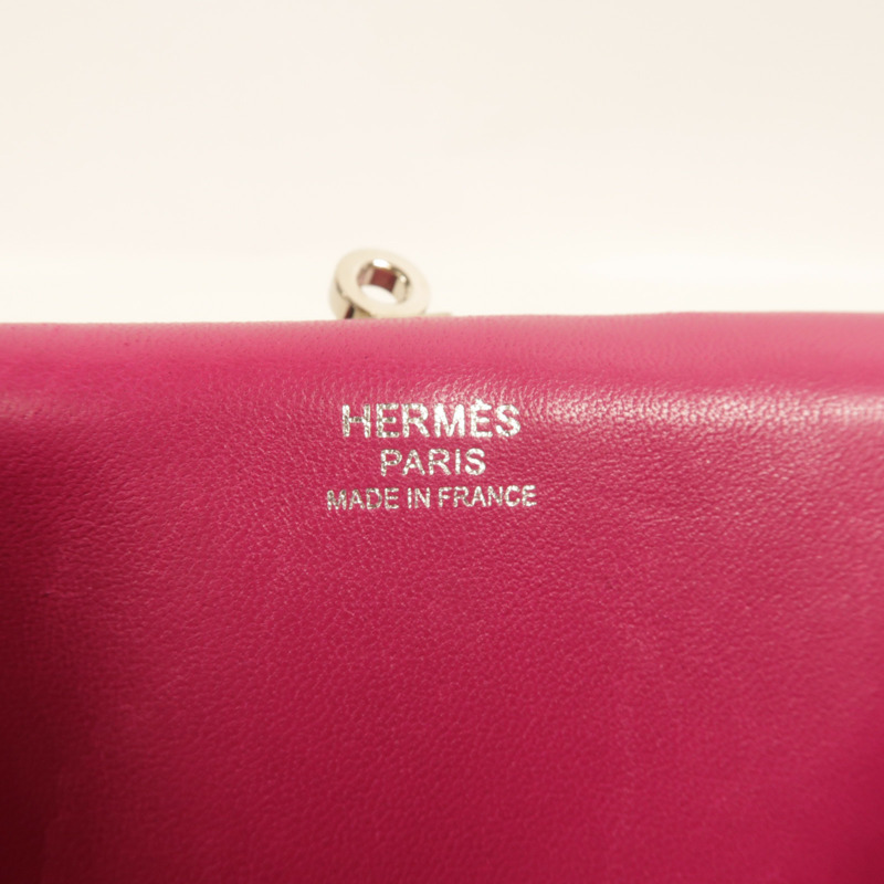 HERMES Evercolor皮革Toolbox 20手挽肩背兩用袋Rose Pourpre-5