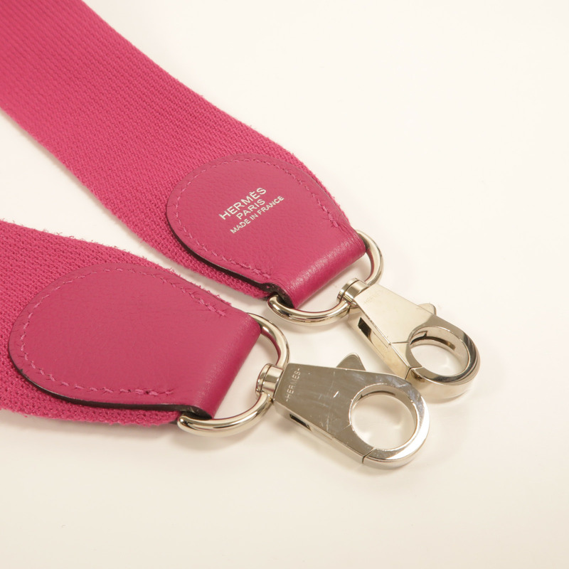 HERMES Evercolor皮革Toolbox 20手挽肩背兩用袋Rose Pourpre-14