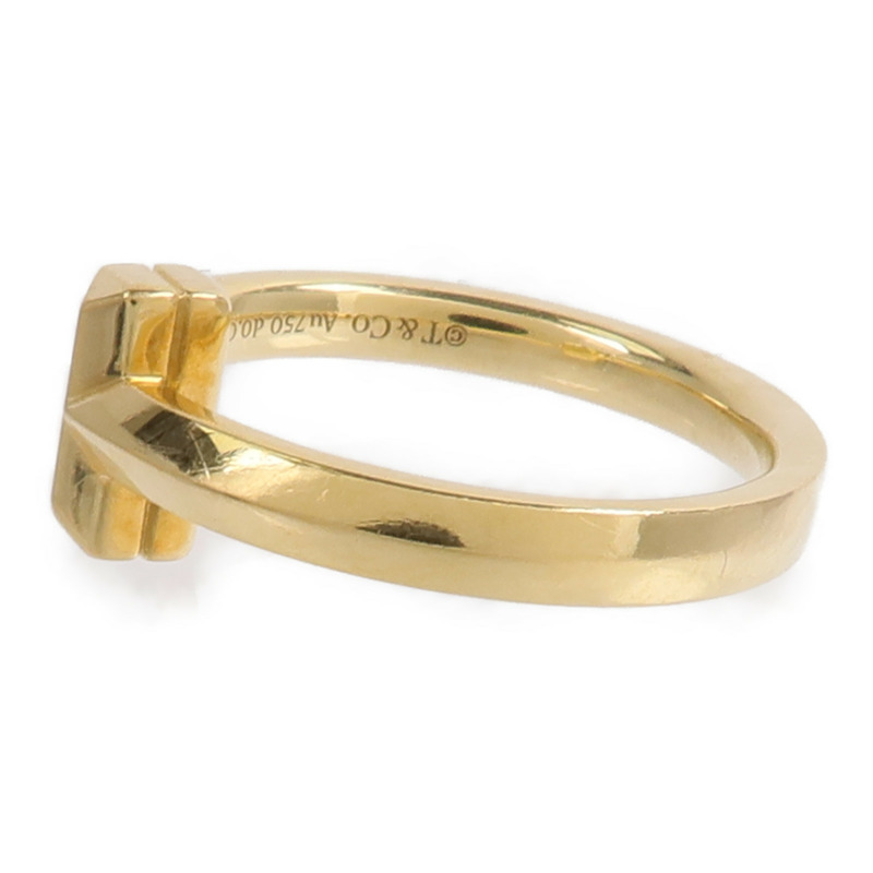 TIFFANY&CO 18K黃金T1 Half Diamond Ring鑽石戒指-2