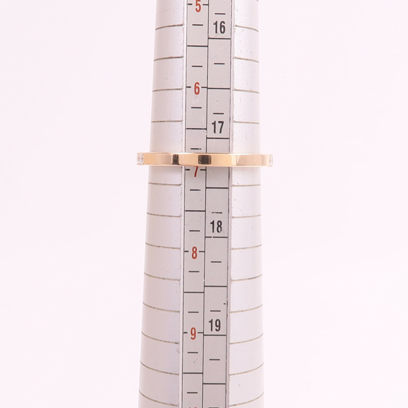 HERMES 18K玫瑰金Finesse Ring鑽石戒指-6