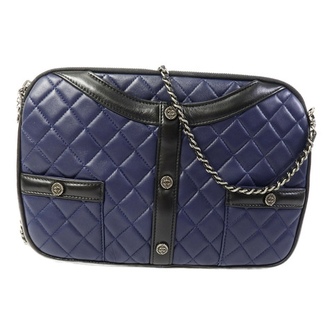 CHANEL 羊皮皮革Girl Jacket Chain Shoulder鏈帶肩背袋