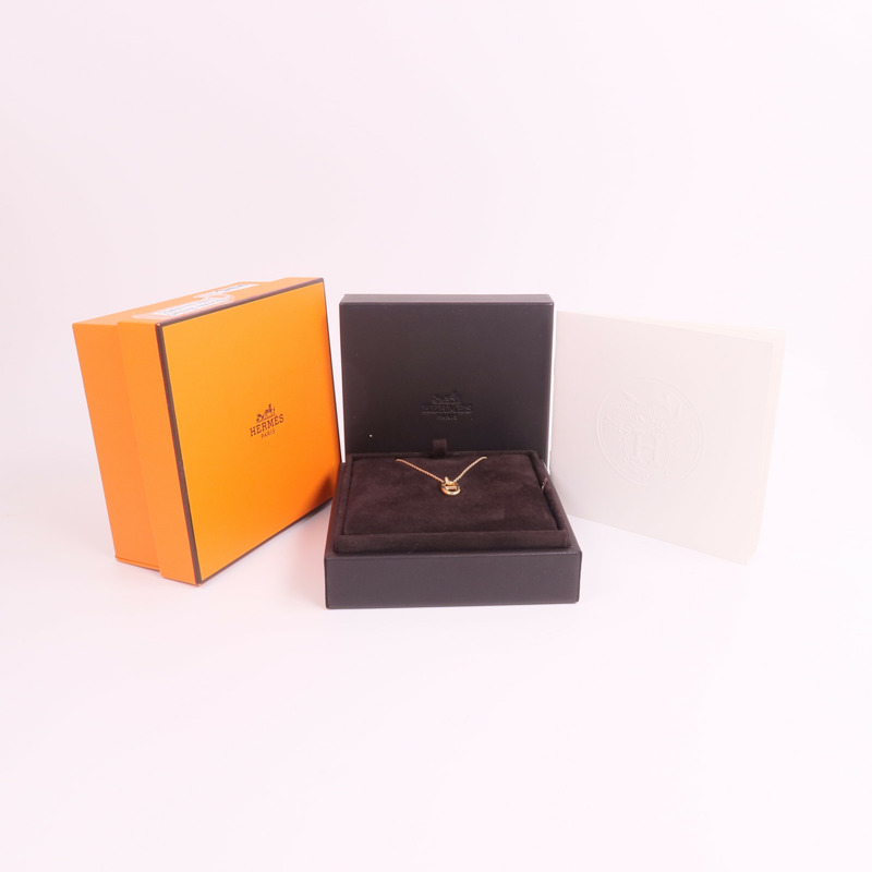 HERMES 18K玫瑰金Farandole Pendant項鍊-7