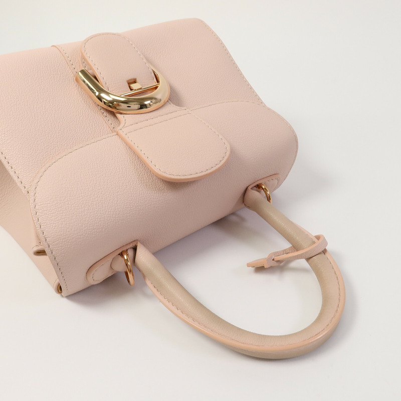 Delvaux 牛皮皮革Brillant Mini手挽肩背兩用袋-7