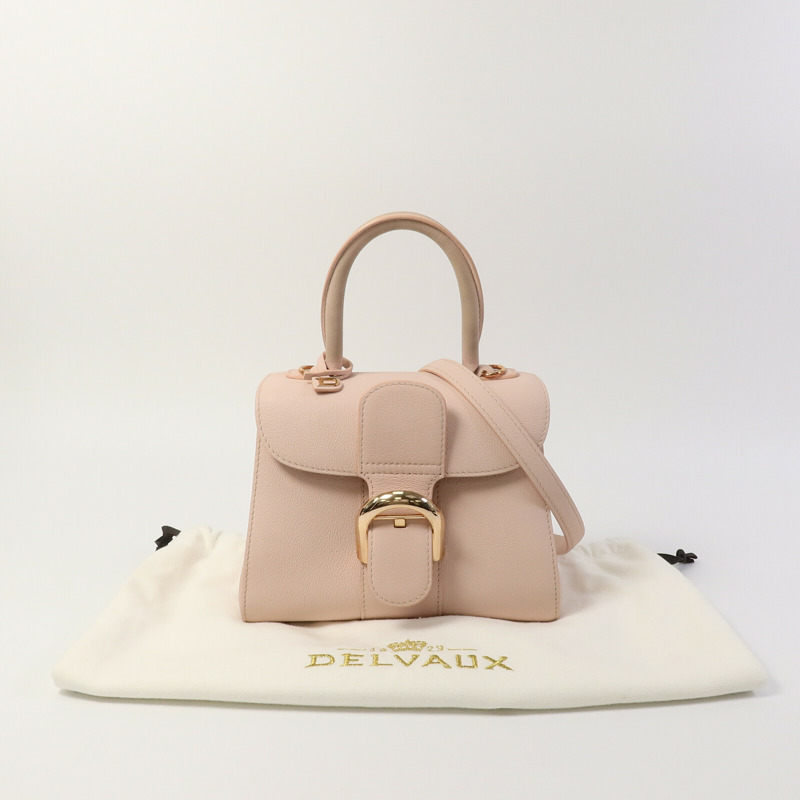 Delvaux 牛皮皮革Brillant Mini手挽肩背兩用袋-8