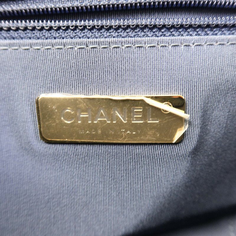 CHANEL 牛皮皮革Infinity鏈帶手挽肩背兩用袋-5