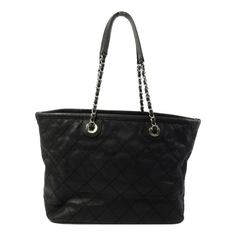CHANEL 牛皮皮革CC Quited Tote Bag手挽袋-2