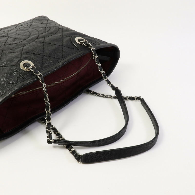 CHANEL 牛皮皮革CC Quited Tote Bag手挽袋-7