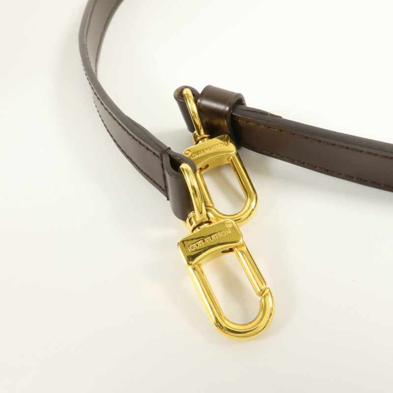 LOUIS VUITTON Damier Speedy Bandouliere 25金扣手挽肩背兩用袋棕色-9