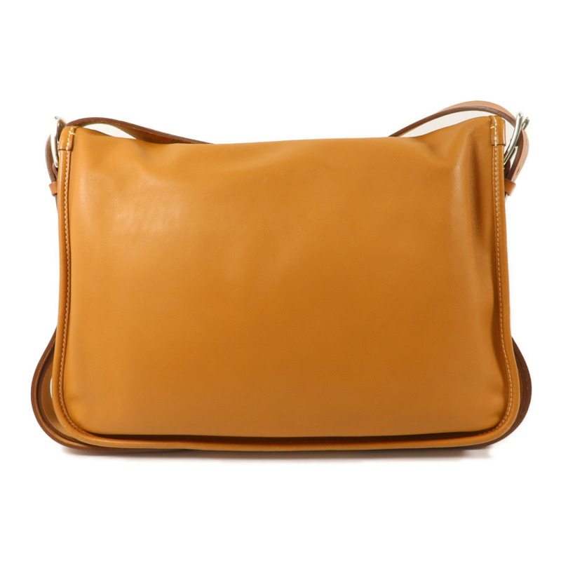 HERMES Swift皮革Barda 35肩背袋Gold-1