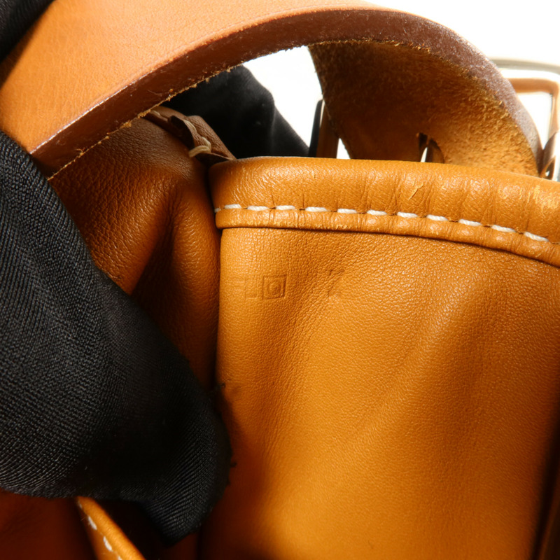 HERMES Swift皮革Barda 35肩背袋Gold-6