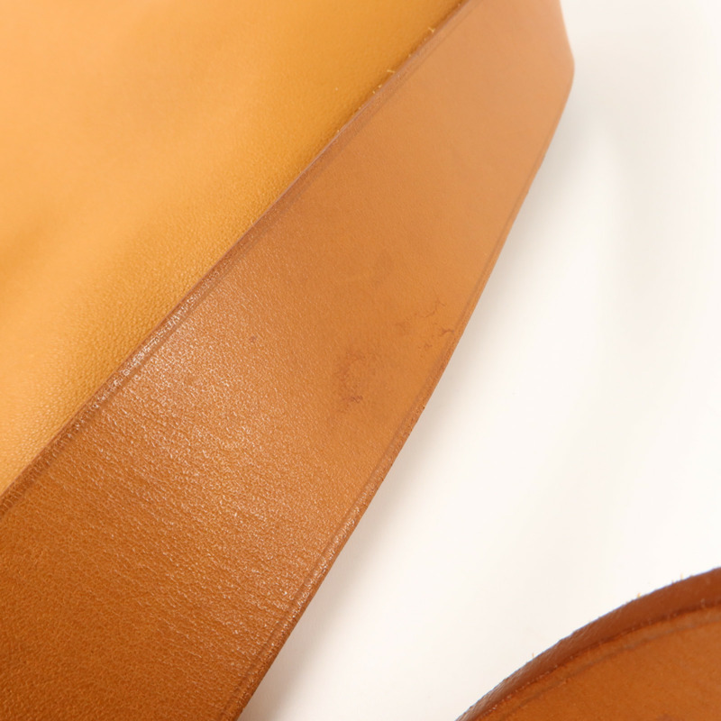 HERMES Swift皮革Barda 35肩背袋Gold-16