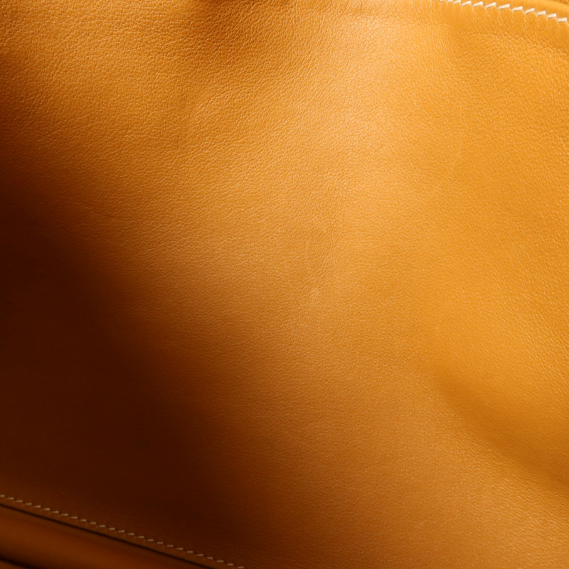 HERMES Swift皮革Barda 35肩背袋Gold-17
