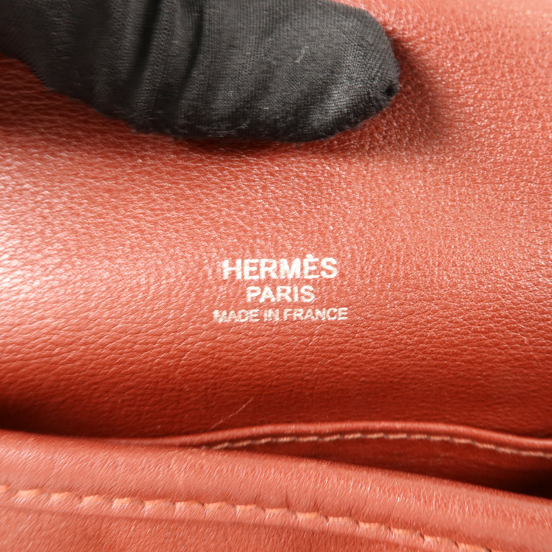 HERMES Swift皮革Barda 30肩背袋Noir-5