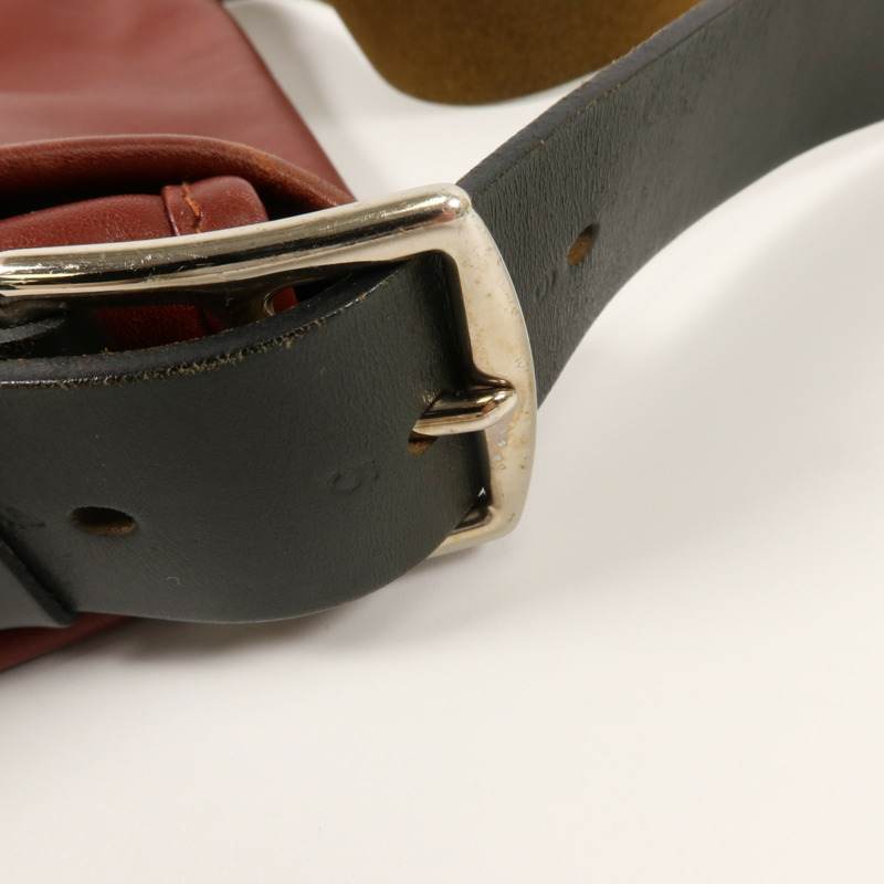 HERMES Swift皮革Barda 30肩背袋Noir-9