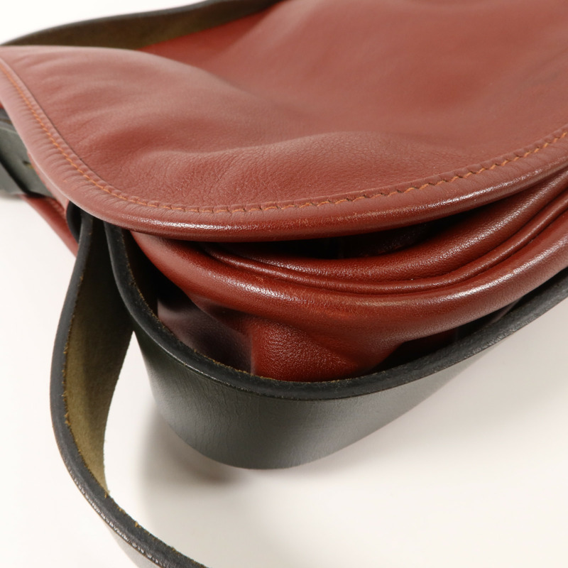 HERMES Swift皮革Barda 30肩背袋Noir-11