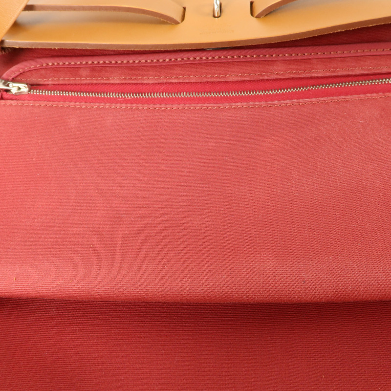 HERMES 帆布Herbag PM手挽肩背兩用袋Rubis/Fauve-18
