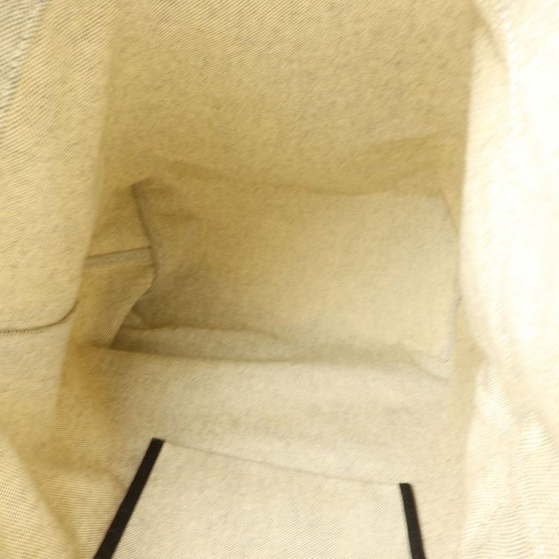 HERMES Toile H帆布/Vache Hunter皮革Etriviere Shoulder Bag MM肩背袋Ecru/Noir-4