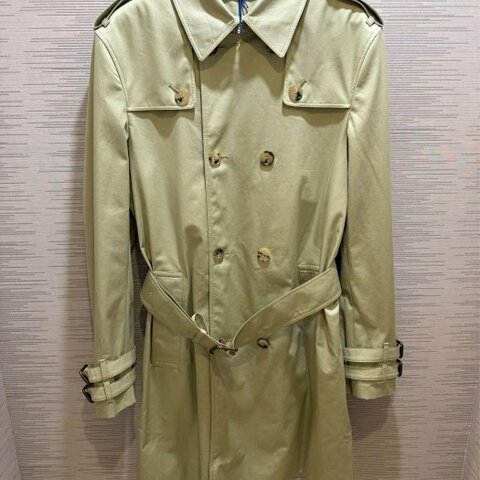 💎Han's house精品服飾💎Burberry 格紋 中長版 風衣 外套 英國製 現貨48 專櫃95000