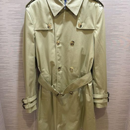 💎Han's house精品服飾💎Burberry 格紋 中長版 風衣 外套 英國製 現貨48 專櫃95000-0