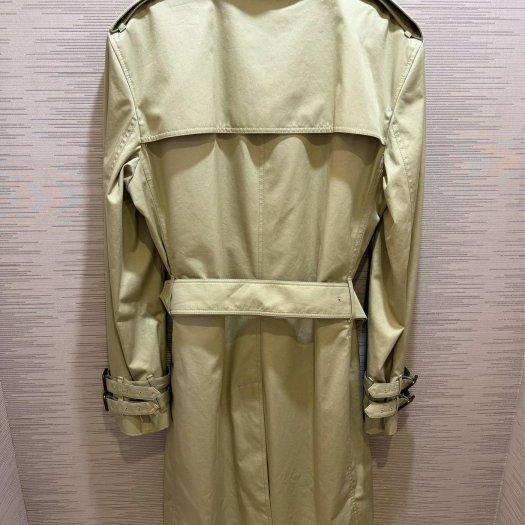 💎Han's house精品服飾💎Burberry 格紋 中長版 風衣 外套 英國製 現貨48 專櫃95000-3