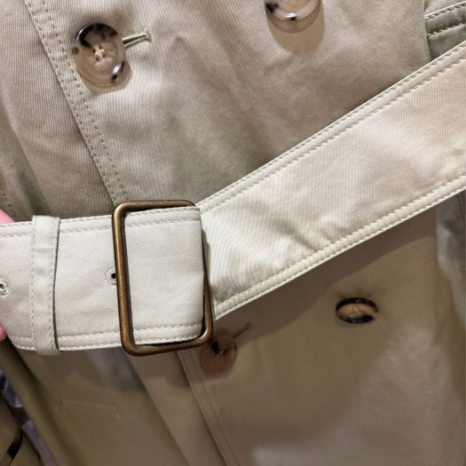 💎Han's house精品服飾💎Burberry 格紋 中長版 風衣 外套 英國製 現貨48 專櫃95000-5