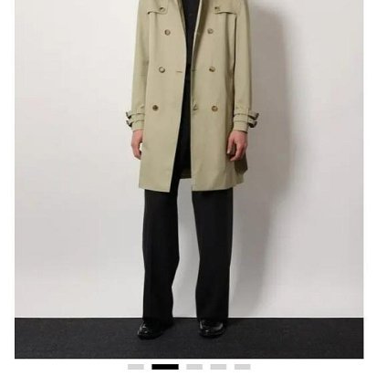 💎Han's house精品服飾💎Burberry 格紋 中長版 風衣 外套 英國製 現貨48 專櫃95000-7