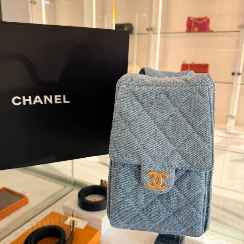 *SHIHNA名牌精品* Chanel 25 小號 Hobo Bag 水洗單寧布 金釦-2
